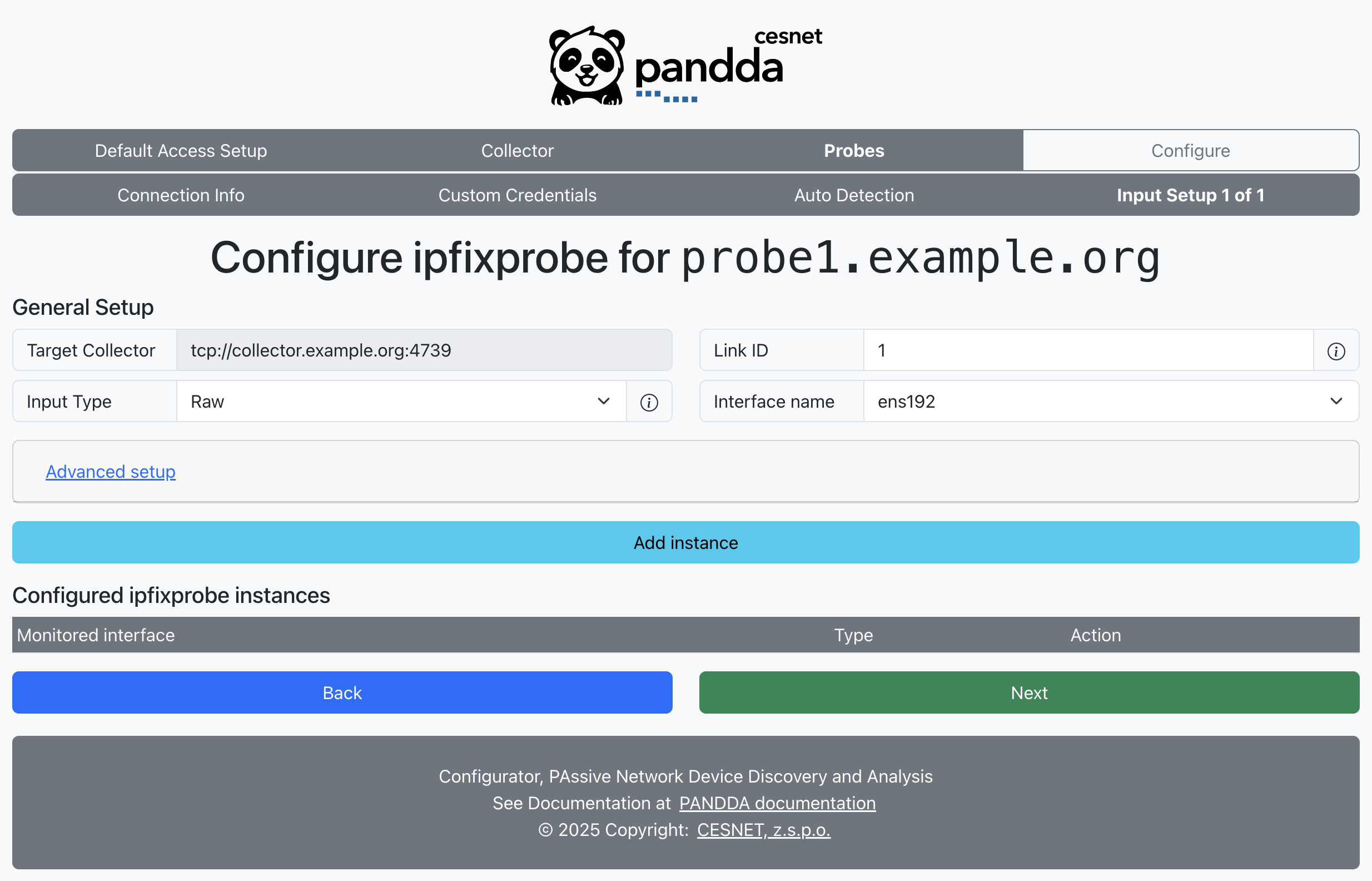 Pandda Cfg Ipfixprobe Setup